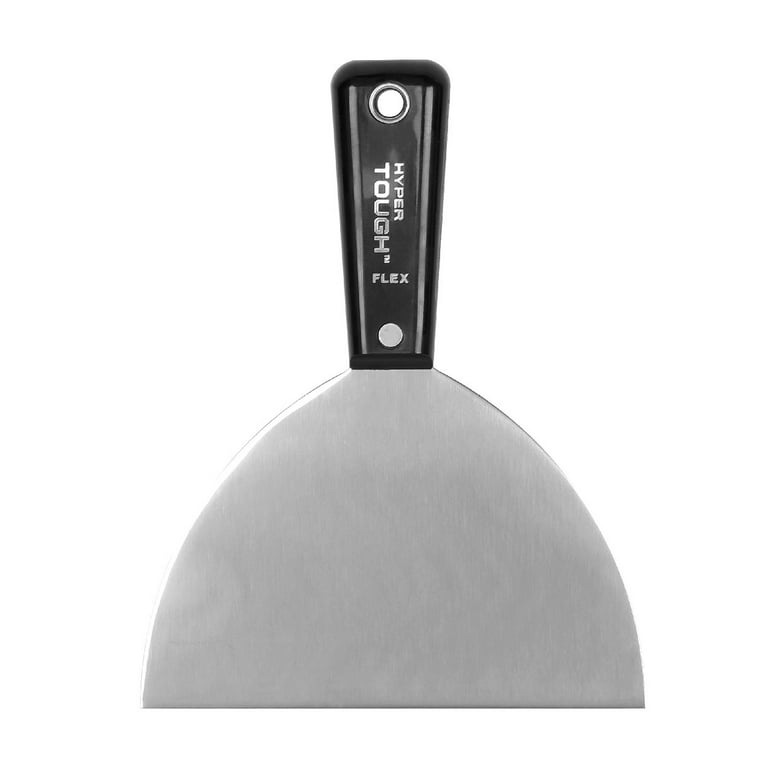 Hyper Tough 6-Inch Flex Putty Knife Stainless Steel Flexible Blade