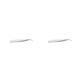 thumbnail image 1 of Seitruly Pinzas para pestañas de acero inoxidable, punta recta curvada de alta precisión, pinza para cejas, suministros para pestañas flexibles, quince 2piezas Seitruly CBP352873, 1 of 6