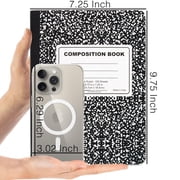 Trailmaker Bulk Composition Notebooks (50 Pack), College Ruled Marble Cover, 200 Pages (100 Sheets), 9.75 x 7.5, Bulk School Supplies for Classroom, Office & School Donations