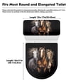 thumbnail image 6 of SEANATIVE Western Horse Toilet Lid Dust Cover & Toilet Tank Cover, Toilet Lid Pads and Tank Pads Set of 2 Bathroom Covers Stays in Place Polyster Fabric Toilet Seat Cover for Hotel Office Toilet, 6 of 7