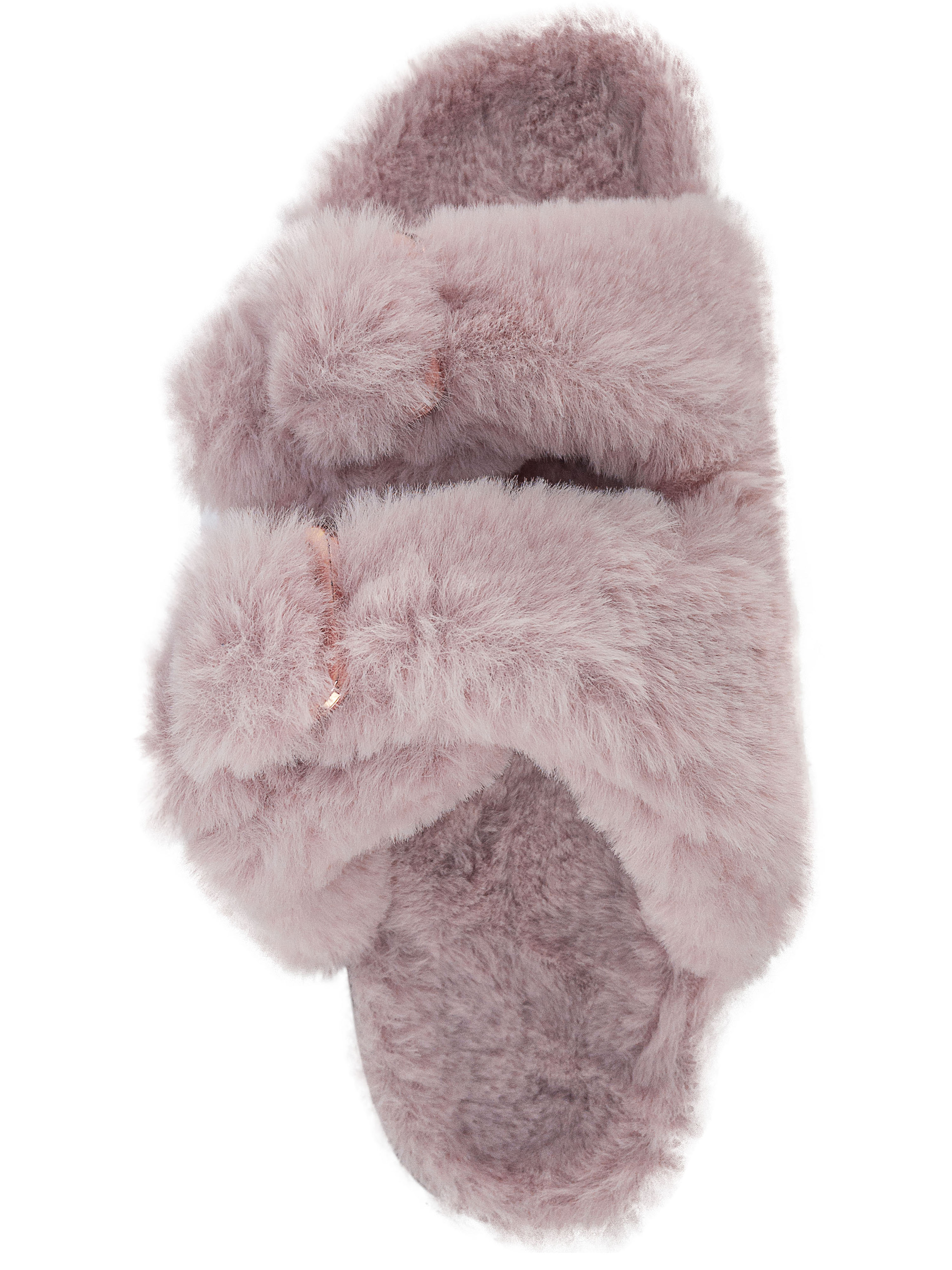 Secret Treasures Luxe Faux Fur Two Band Slide Slipper (Women's) - image 4 of 6