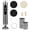 Gray, variant on Threns Electric Foot Callus Remover with LCD Display Rechargeable Pedicure Tool Kit with 4 Grinding Head 50 Sandpaper Disc for Dead Skin Callus and Pet Paw Grooming