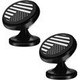 thumbnail image 1 of GFDYREE Lot de 2 Supports de Téléphone pour Voiture, Support de Téléphone Cellulaire Drapeau Américain à Rotation 360°, Réglable, Support de Téléphone Intelligent Portable en Alliage d'Aluminium à Super Succion pour Tableau de Bord, Tous les Téléphones Intelligents (Noir), 1 of 6