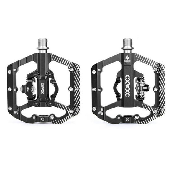 Amdohai CXWXC Bike Pedal SPD Mountain Bike Clipless Pedals CNC Aluminum Alloy Bicycle Pedals Dual Platform for MTB Mountain Bike Road Bike