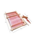 thumbnail image 4 of Elm Looms Wooden Tapestry Hand-Knitted Machine DIY Woven Set Weaving Loom Kit, 4 of 4