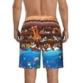 thumbnail image 3 of Naloa Animals On Noah's Ark2 Men's Beach Shorts, Surfing shorts, Swim trunks, Quick Dry Swim Trunks for Surfing Beach Fun - X-Large, 3 of 9