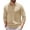 Khaki, variant on COOFANDY Long Sleeve Polo Shirts for Men Knit Polo Sweater Lightweight Ribbed Pullover Sweater