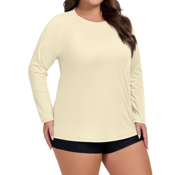 Sun Protection Clothing Women Sun Protection Long Sleeve Swim Tops Lightweight Hiking Athletic Shirt