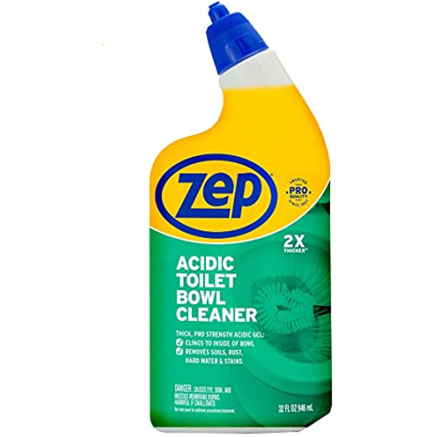Zep Acidic Toilet Bowl Cleaner 32 Oz Zuatb32 (Pack Of 2) Thick Pro