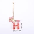thumbnail image 2 of Ofertas Únicas 1 Pc Colgante de Letra H con Lentejuelas en Forma de Corazón y Borlas de Mariposa para Taza de Agua, Colgante de Metal Rosa y Resina, 2 of 5