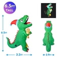 thumbnail image 4 of Dinosaurio Inflable Navideño GOOSH 2 m con Luces LED, 4 of 15
