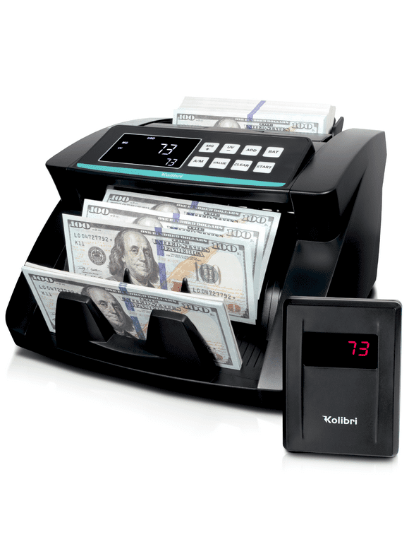 Kolibri Kolibri Bill Counter: 1,500 bills per min, advanced counterfeit detection, set up in minutes