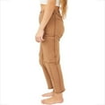 thumbnail image 5 of Cargo Pants for Women Elastic High Waist Solid Tapered Pants Casual Loose Fit Cropped Pants Trousers with Pockets, 5 of 6