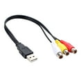 thumbnail image 3 of USB to 3RCA Female Jacks Splitter Cables with EMIs RFI Shielding Flexible PVC Jackets for Sound Video Output, 3 of 8