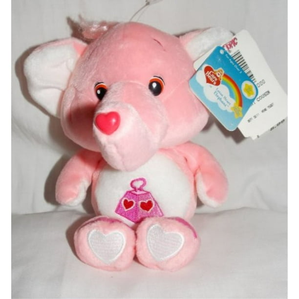 2002 care bear cousins 20th anniversary 8" plush lotsa heart elephant