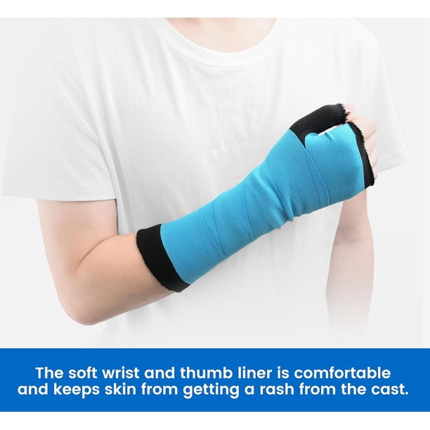 Velpeau, Hand Socks for Splint, Pack of 10, Elastic Cotton Arm