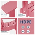thumbnail image 2 of Wulful Folding Plastic HDPE Patio Adirondack Chair, Light Pink, 2 of 5