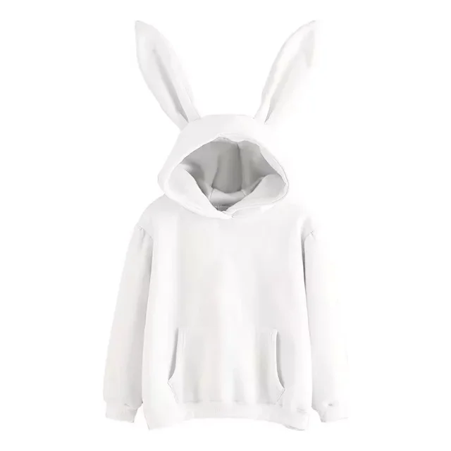 Orejas De Conejo Sudadera Con Capucha Y Forro Térmico
