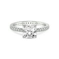 thumbnail image 3 of 2 Carat IGI Certified Radiant Shape Lab Grown Diamond Engagement Ring | 14K White Gold | Claire Full Eternity Lab Diamond Ring | FG-VS1-VS2 Quality Friendly Diamonds, 3 of 5