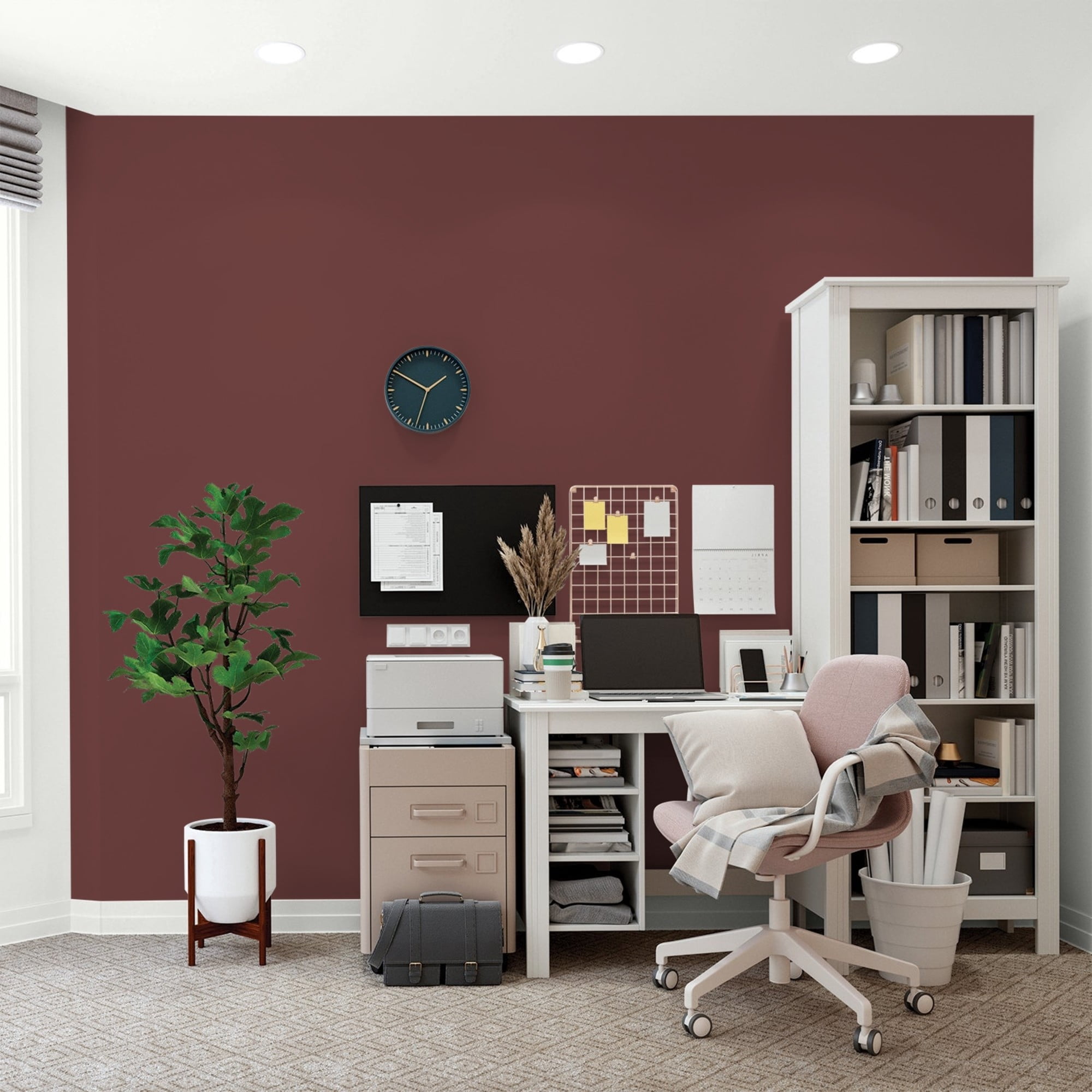 Glidden High Endurance Plus Burgundy Wine Flat Interior Paint and Primer, 1 Quart