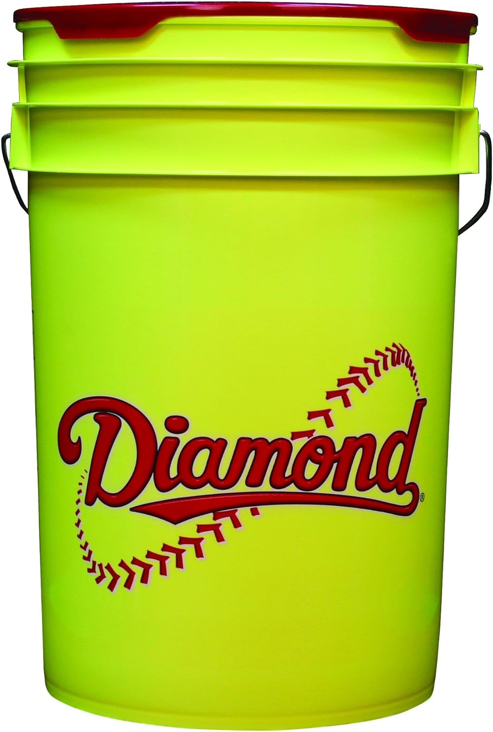 Diamond Sports 6-Gallon Yellow Ball Bucket with 18 DRC-10FPSC USA 10-inch Yellow Softballs
