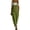 Green, variant on Women's Strapless Summer Jumpsuit Wide Leg Loose Fit One Piece Romper with Pockets Beige XXL