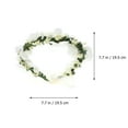thumbnail image 5 of WHAMVOX Bridal Hair Wreath Floral Headband for Children, Simulated Flower Garland for Wedding, Holiday, Photography - White, 5 of 8