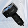 thumbnail image 1 of Cargador de coche Adaptador de cargador de coche con salida USB 3.1A dual (LCD azul Fahrenheit), 1 of 9