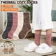 thumbnail image 5 of Calcetines EBMORE de lana merino térmicos cálidos para mujer y hombre, 4 pares, 5 of 6