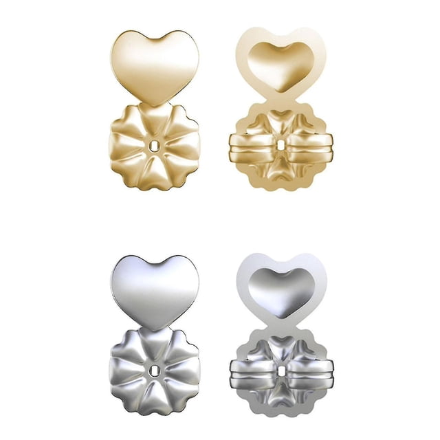 2 Pairs Earring Lifters, Secure Earring Backs For Droopy Ears Adjustable Hypoallergenic For Heavy Earring High Quality