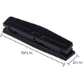 thumbnail image 2 of PAPER Metal 3 Hole Punch - Black - 10 Sheet Capacity - Hole Puncher Sold Individually, 2 of 5