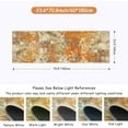 thumbnail image 7 of Moynesa 2'x6' Modern Abstract Yellow Bathroom Runner Rug,Washable Long Hallway Rug Runner, Soft Non Slip Blue Floor Accent Carpet Runner for Entryway Kitchen Laundry Room Doorway Bedroom, 7 of 7