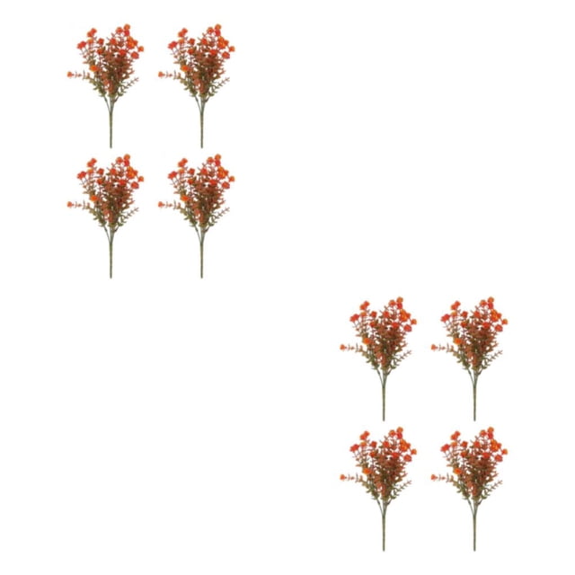 Flores artificiales Cateissary de 4 piezas para decoración del hogar color multicolor