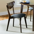 thumbnail image 2 of Coaster Chaises Malone en Bois avec Assise Rembourrée en Noyer, 2 of 4