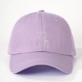 thumbnail image 2 of MOJOGO Unisex Baseball Cap Heart Embroidered Cotton Hat Vintage Adjustable Trucker Hats Matching Valentines Hat Purple, 2 of 2