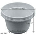 thumbnail image 6 of Austin Planter 9 Inch Flower Pot with Saucer Copper Colored Polypropylene (5 pack) Made in USA, 6 of 7