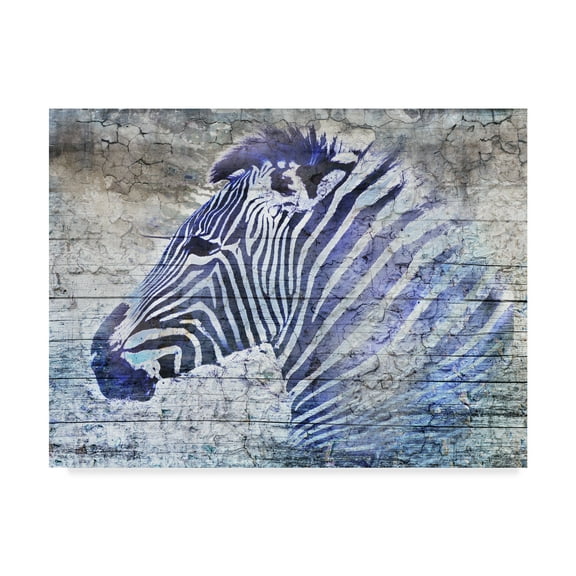 Trademark Fine Art 'Purple Zebra Portrait' Canvas Art by Surma & Guillen