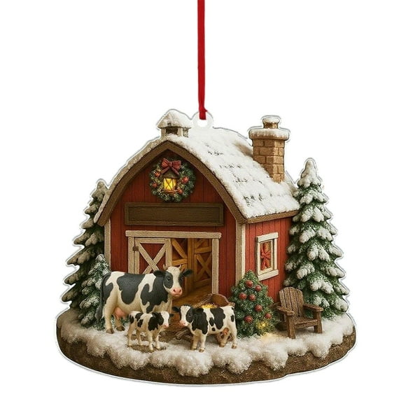 2D Wooden Chicken Ornament Chicken Farm Ornament Chicken Ornament for Farmers and Chicken Coop Ornament