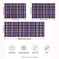 thumbnail image 4 of Haosy Satin Pillowcase for Hair and Skin Standard Cooling Silk Pillow Case with Envelope Closure Purple Scottish Tartan 20"x30", 4 of 9