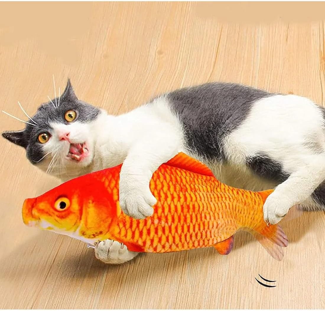 2026 New Flopping Fish Cat Toy Rechargeable, Small Floppy Fish Cattoy, Realistic Flopping Fishs Catnip Cat Toys, Interactive Chew & Kicker Toys, Pet Chew Toy for All Breeds (3Pcs)