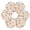 Small Watercolor Splashes and Dots, variant on 6 Pcs Drink Coasters with Holder 3.94in Woven Coasters for Drinks Pink and Blue Tie-dye Pattern Coaster Set for Protection Table