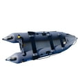 BRIS 14.1Ft Inflatable Boat Kayak for Paddle Fishing with Motor Support