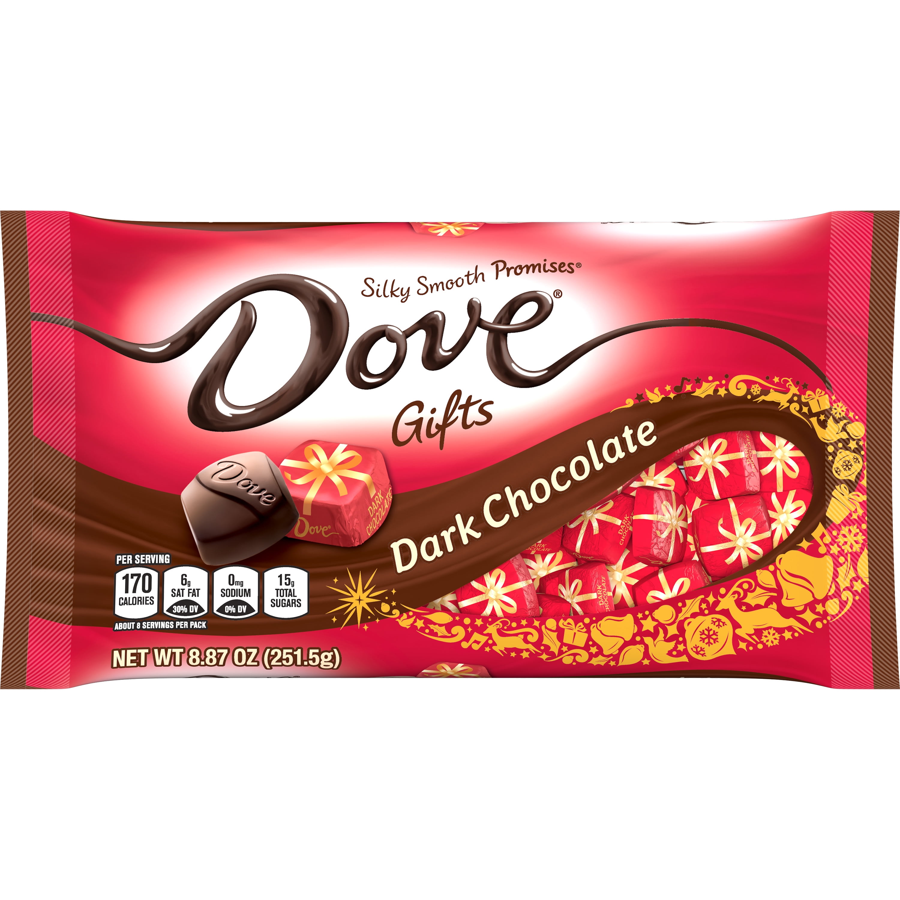 Dove Promises Holiday Gift Dark Chocolate Christmas Candy - 8.87 oz