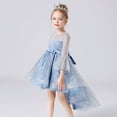 thumbnail image 4 of Princess Girls Dress for Wedding Birthday Party High Low Ball Gown, 4 of 7