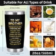 thumbnail image 6 of Gifts for Brother, Big Brother Gifts for Boy, Unique Brothers Gift from Sister, Birthday Gift for Brothers, Best Funny Bros Presents Tumblers Mug 20oz, 6 of 7