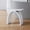 Matte White, variant on MEDUNJESS Bathroom Stool for Inside Showers - Stone Resin Bathroom Stool with 400 lb Capacity, Waterproof Bench for Bath-tub, Solid Surface Modern Seat (Matte Black)