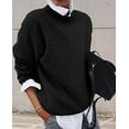 thumbnail image 5 of Womens Collared 2 in 1 Pullover Shirt Sweater Tops Plus Size Casual Long Sleeve Blouse Warm Fall Sweatshirt Outwear, 5 of 13