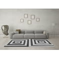 thumbnail image 3 of Ahgly Company Indoor Round Oriental Gray Modern Area Rugs, 6' Round, 3 of 4
