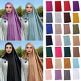 thumbnail image 5 of VISALY Veils Scarf for Women Head Wrap | Cotton Head Scarf Headscarf for Black Muslim Turban Convenient Scarf Mercerized Cotton Head Scarf for Cancer Patients Headwraps Head Wraps, Large, 5 of 5