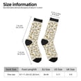 thumbnail image 4 of Goofa Different Butterflys Printed Men's Crew Socks, Soft Durable Breathable Moisture-Wicking with Odor Control Cotton socks, 4 of 9